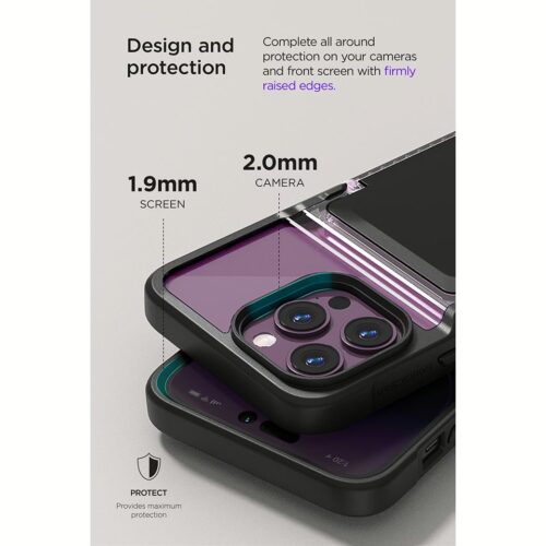 VRS รุ่น Neo Flip - เคส iPhone 14 Pro Max - สี Black - Image 11