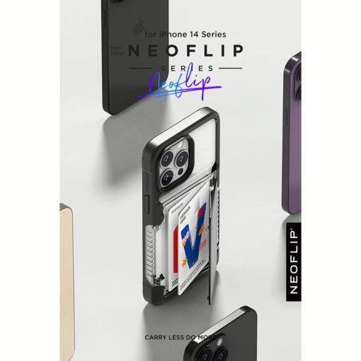 VRS รุ่น Neo Flip - เคส iPhone 14 Pro Max - สี Black - Image 17
