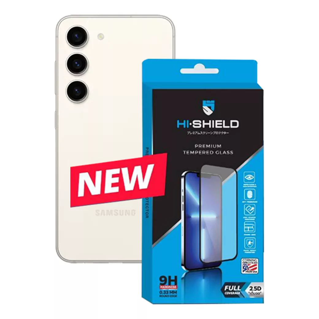 Hishield รุ่น Tempered Glass 2.5D - ฟิล์มกระจก Galaxy S23 Plus
