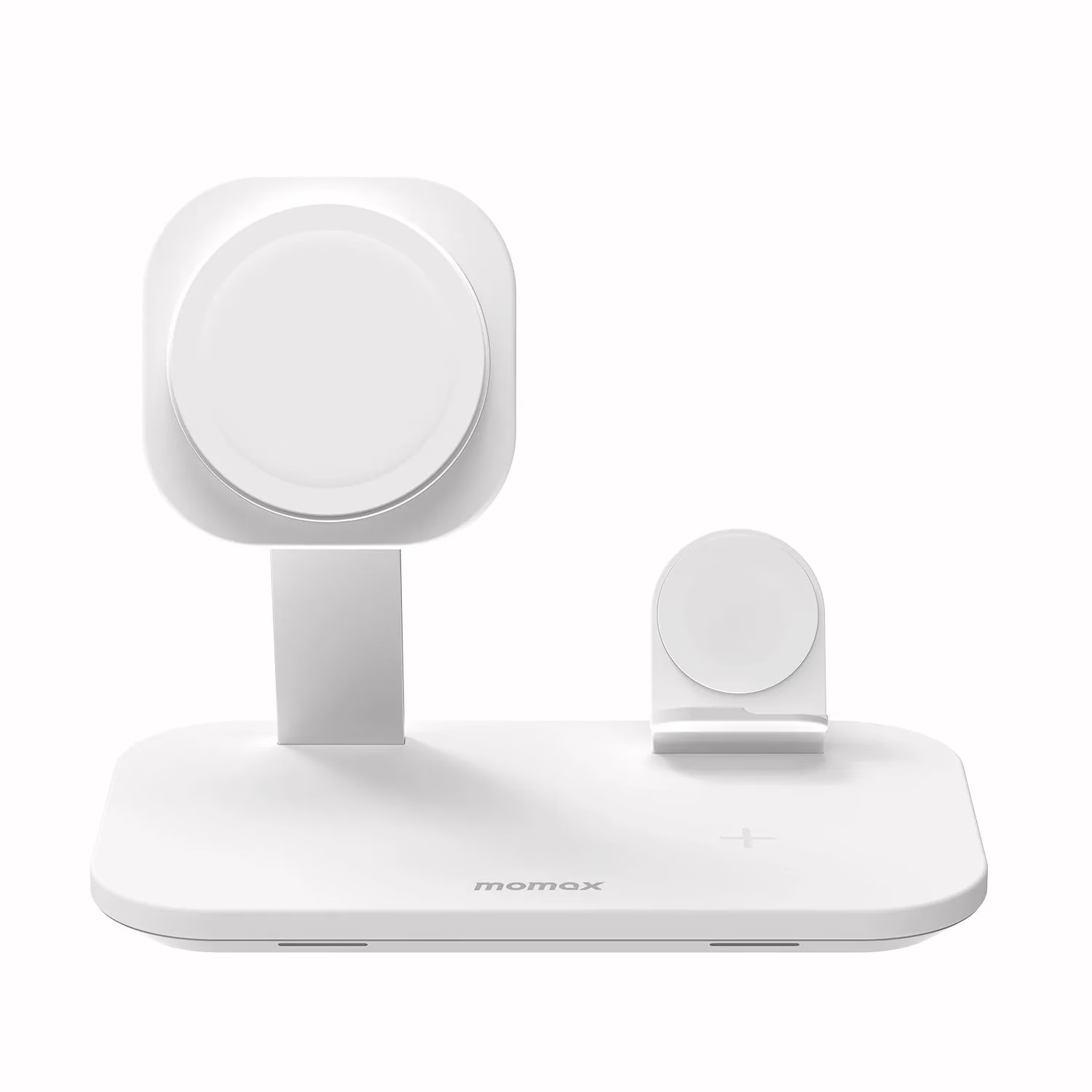 แท่นชาร์จไร้สาย Momax รุ่น Q.Mag Pro 3 3-in-1 Wireless Charger with MagSafe - สีขาว