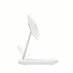 แท่นชาร์จไร้สาย Momax รุ่น Q.Mag Pro 3 3-in-1 Wireless Charger with MagSafe - สีขาว
