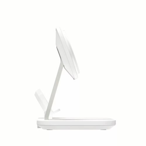 แท่นชาร์จไร้สาย Momax รุ่น Q.Mag Pro 3 3-in-1 Wireless Charger with MagSafe - สีขาว - Image 3