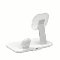 แท่นชาร์จไร้สาย Momax รุ่น Q.Mag Pro 3 3-in-1 Wireless Charger with MagSafe - สีขาว