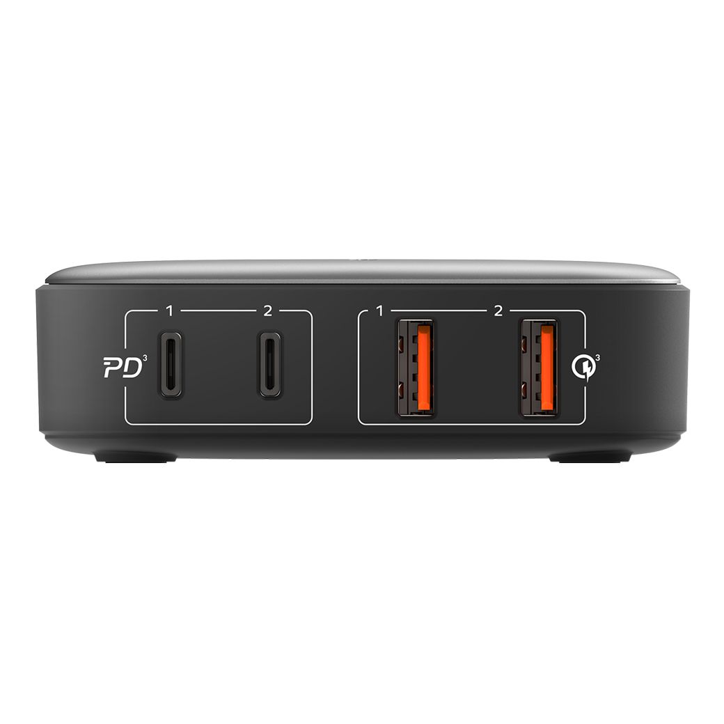 หัวชาร์จ Momax รุ่น Oneplug 100W 4-Port GaN Desktop Charger (CN) - สีดำ