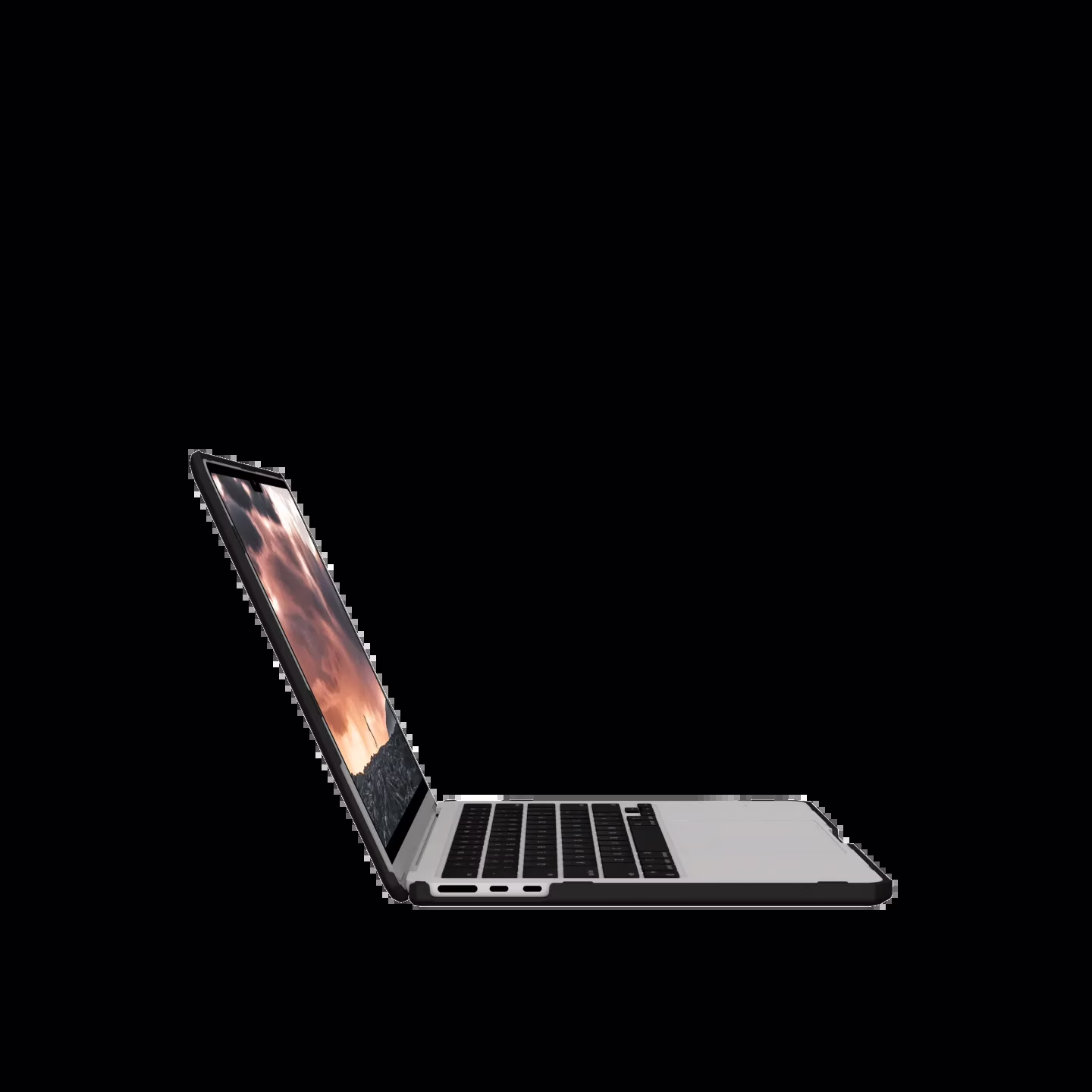 เคส UAG รุ่น Plyo - Macbook Air 13" (2022/M2) - สี Ice/Black
