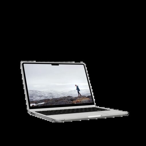 เคส [U] by UAG รุ่น Lucent - Macbook Air 13" (M2/2022) - สี Ice/Black - Image 7