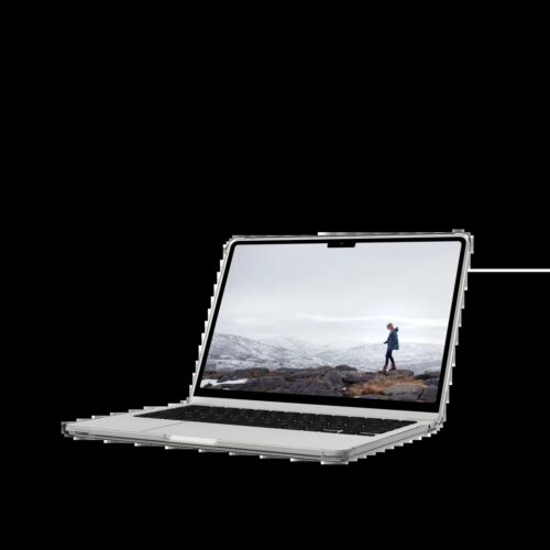 เคส [U] by UAG รุ่น Lucent - Macbook Air 13" (M2/2022) - สี Ice/Black - Image 8