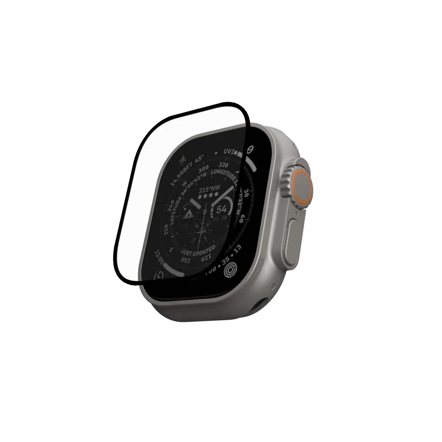 ฟิล์มกระจกหน้าจอ UAG รุ่น Glass Shield Plus - Apple Watch Ultra (49 mm) - สี Clear/Black