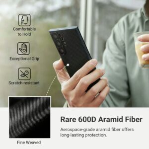 Pitaka รุ่น MagEz Case 3 - เคส Galaxy S23 Ultra - สี Black/Grey Twill