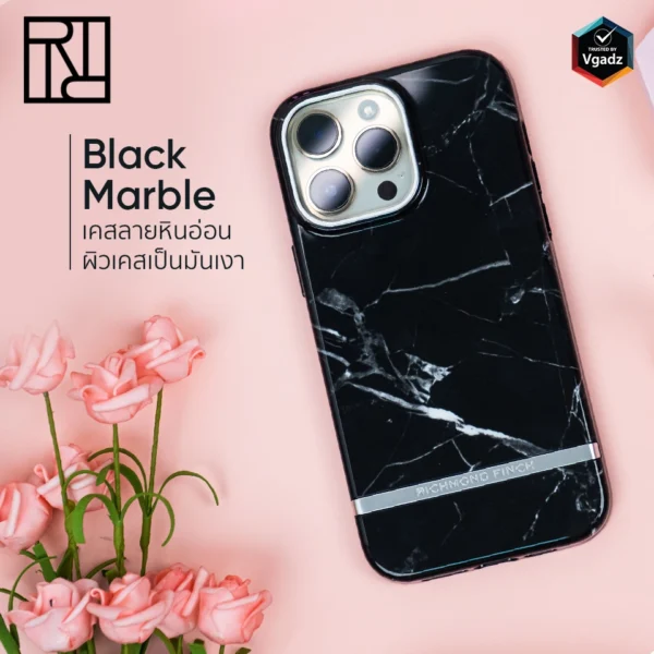 Richmond & Finch - เคส iPhone 14 Plus - ลาย Black Marble