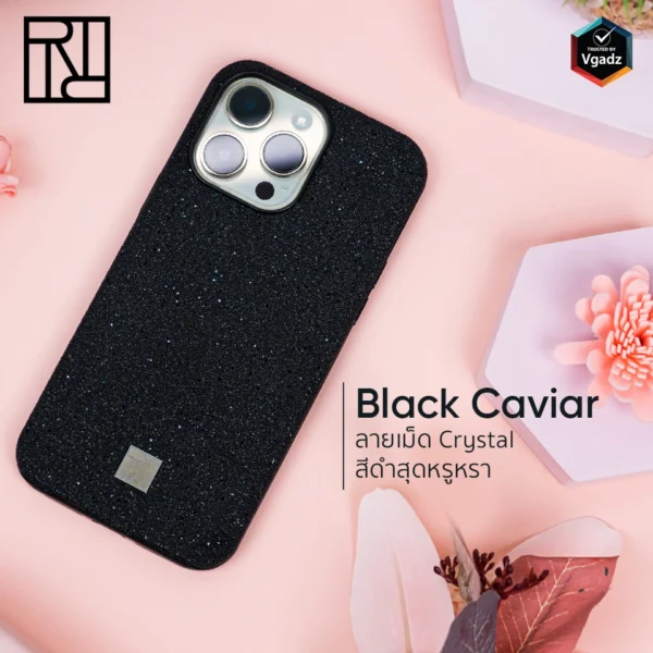 Richmond & Finch - เคส iPhone 14 Pro - ลาย Black Caviar