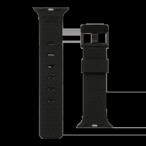 Rip Curl x UAG รุ่น Trestles - สายนาฬิกา Apple Watch 42/44/45/49mm - สี Black - Image 7