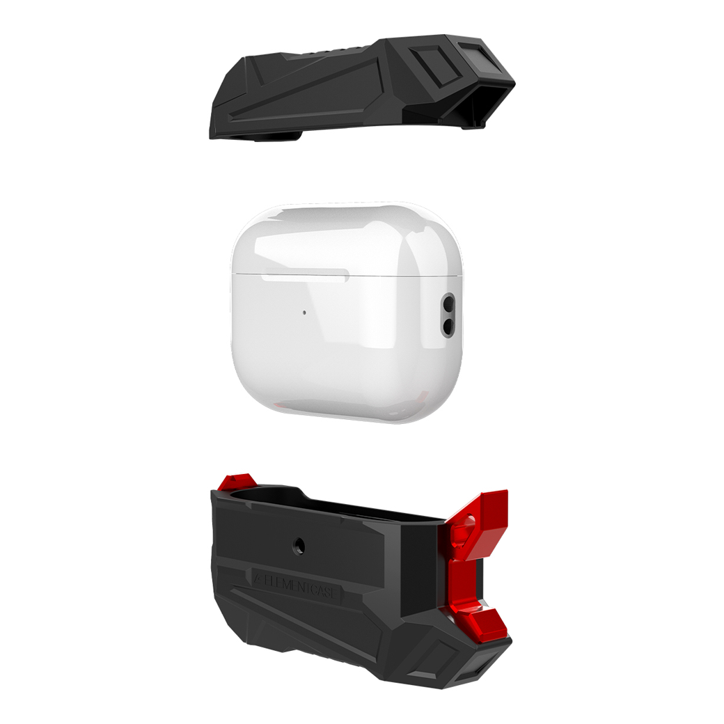 เคส Element Case รุ่น Black Ops - Airpods Pro 2 - สีดำ/แดง