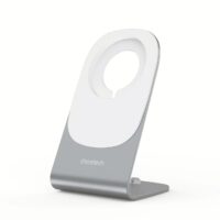 แท่นชาร์จไร้สาย Choetech รุ่น 15W Removable Wireless Magenetic Holder Charger (T518+H046) - สีเงิน