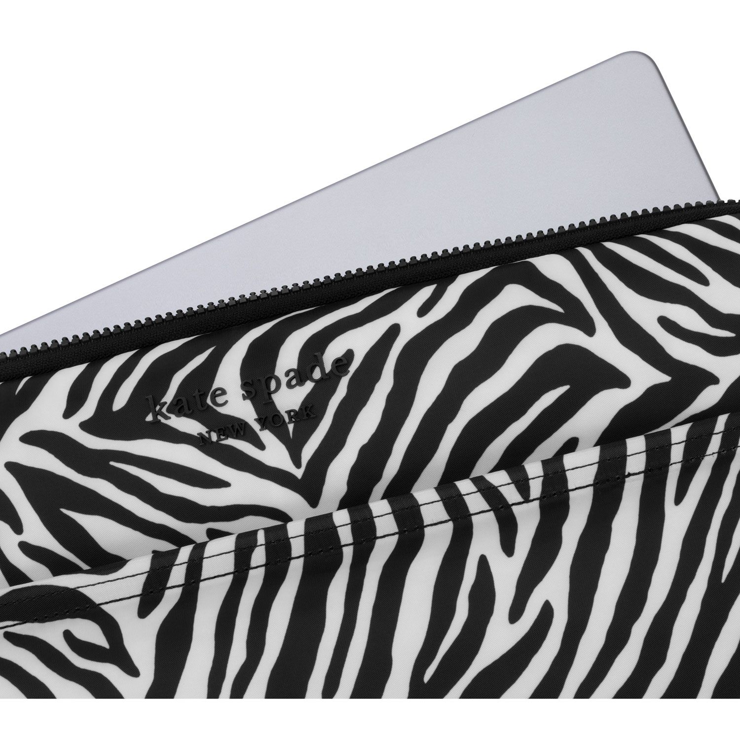 ซองใส่แล็ปท็อป Kate Spade New York รุ่น Puffer Sleeve - 16" Laptop - ลาย Zebra