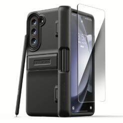 VRS รุ่น Quick Stand Modern S - เคส Galaxy Z Fold 5 - สี Matte Black (แถมฟิล์มหน้าจอ)