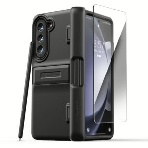 VRS รุ่น Quick Stand Modern S - เคส Galaxy Z Fold 5 - สี Matte Black (แถมฟิล์มหน้าจอ)