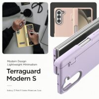 VRS รุ่น Terra Guard Modern S - เคส Galaxy Z Fold 5 - สี Cream (แถมฟิล์มหน้าจอ)
