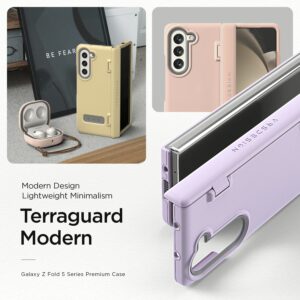 VRS รุ่น Terra Guard Modern - เคส Galaxy Z Fold 5 - สี Cream (แถมฟิล์มหน้าจอ)