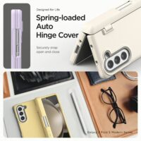 VRS รุ่น Terra Guard Modern S - เคส Galaxy Z Fold 5 - สี Cream (แถมฟิล์มหน้าจอ)
