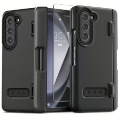 VRS รุ่น Terra Guard Modern S - เคส Galaxy Z Fold 5 - สี Matte Black (แถมฟิล์มหน้าจอ)