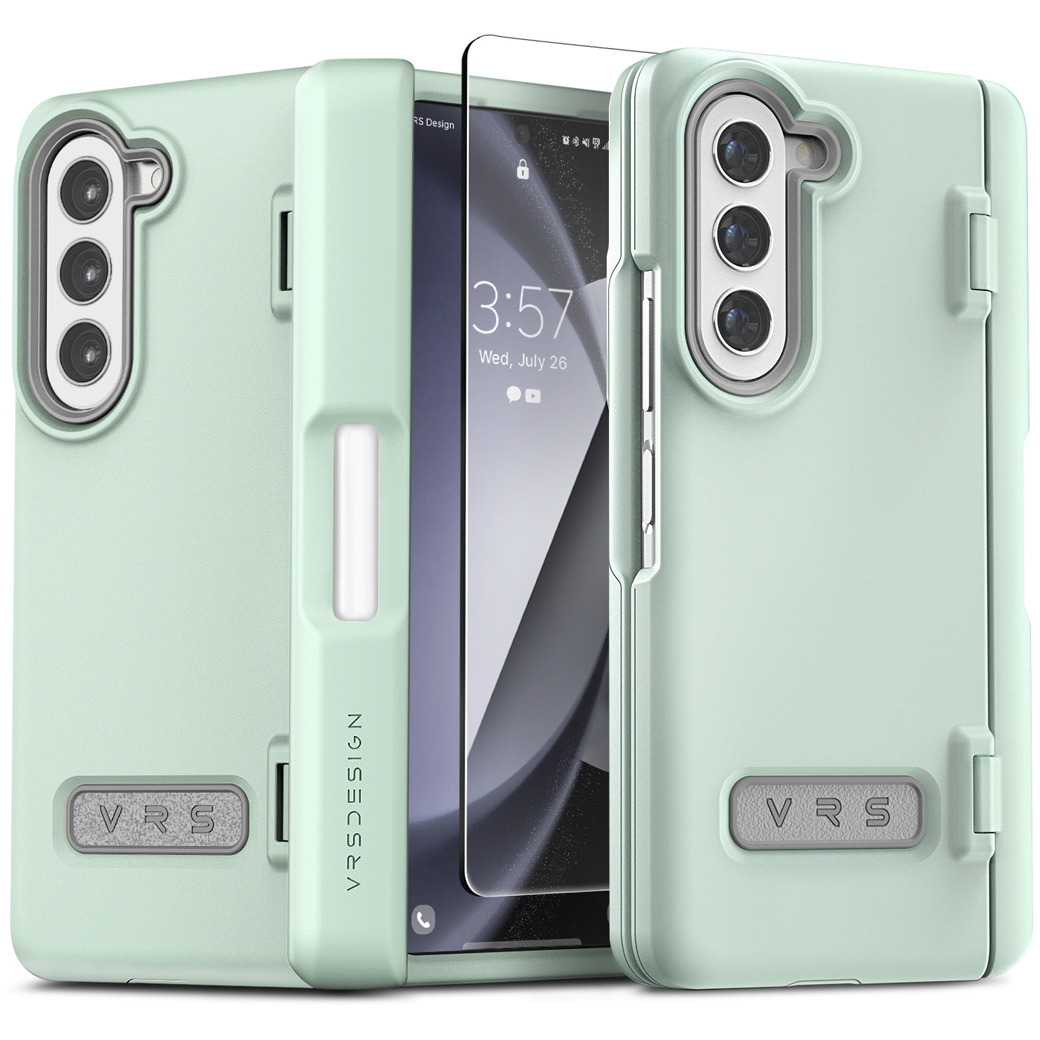 VRS รุ่น Terra Guard Modern S - เคส Galaxy Z Fold 5 - สี Marine Green (แถมฟิล์มหน้าจอ)