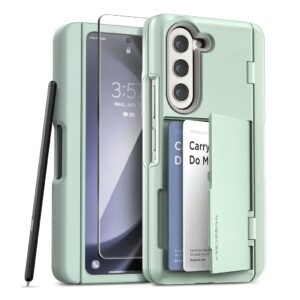 VRS รุ่น Terra Guard Modern Go S - เคส Galaxy Z Fold 5 - สี Marine Green (แถมฟิล์มหน้าจอ)