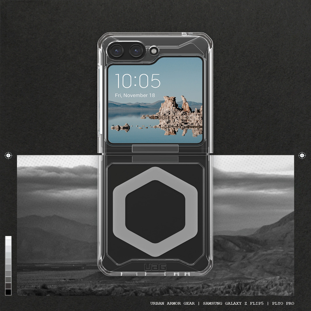 UAG รุ่น Plyo Pro - เคส Galaxy Z Flip 5 - สี Ice/Silver