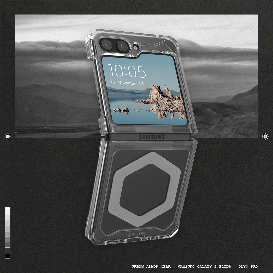 UAG รุ่น Plyo Pro - เคส Galaxy Z Flip 5 - สี Ash/Space Grey
