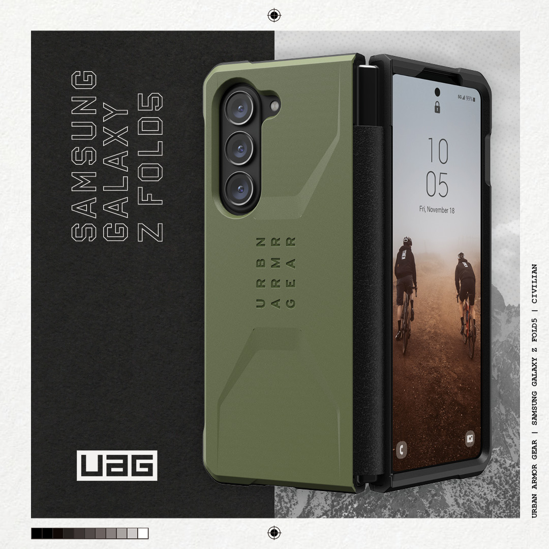 UAG รุ่น Civilian - เคส Galaxy Z Fold 5 - สี Oive Drab 29 UAG รุ่น Civilian - เคส Galaxy Z Fold 5 - สี Oive Drab