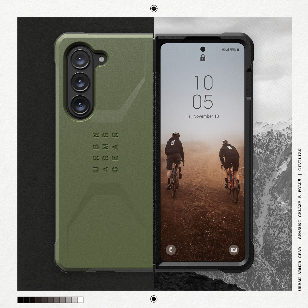 UAG รุ่น Civilian - เคส Galaxy Z Fold 5 - สี Oive Drab 30 UAG รุ่น Civilian - เคส Galaxy Z Fold 5 - สี Oive Drab