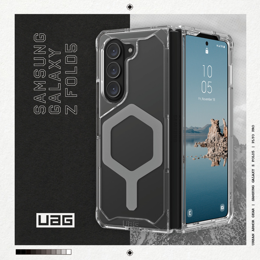 UAG รุ่น Plyo Pro - เคส Galaxy Z Fold 5 - สี Ice/Silver