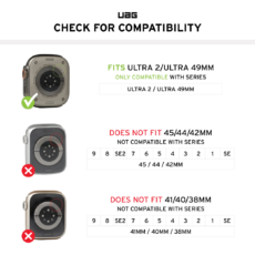 UAG รุ่น Scout V2 - เคส Apple Watch Ultra (49mm ) - สี Clear