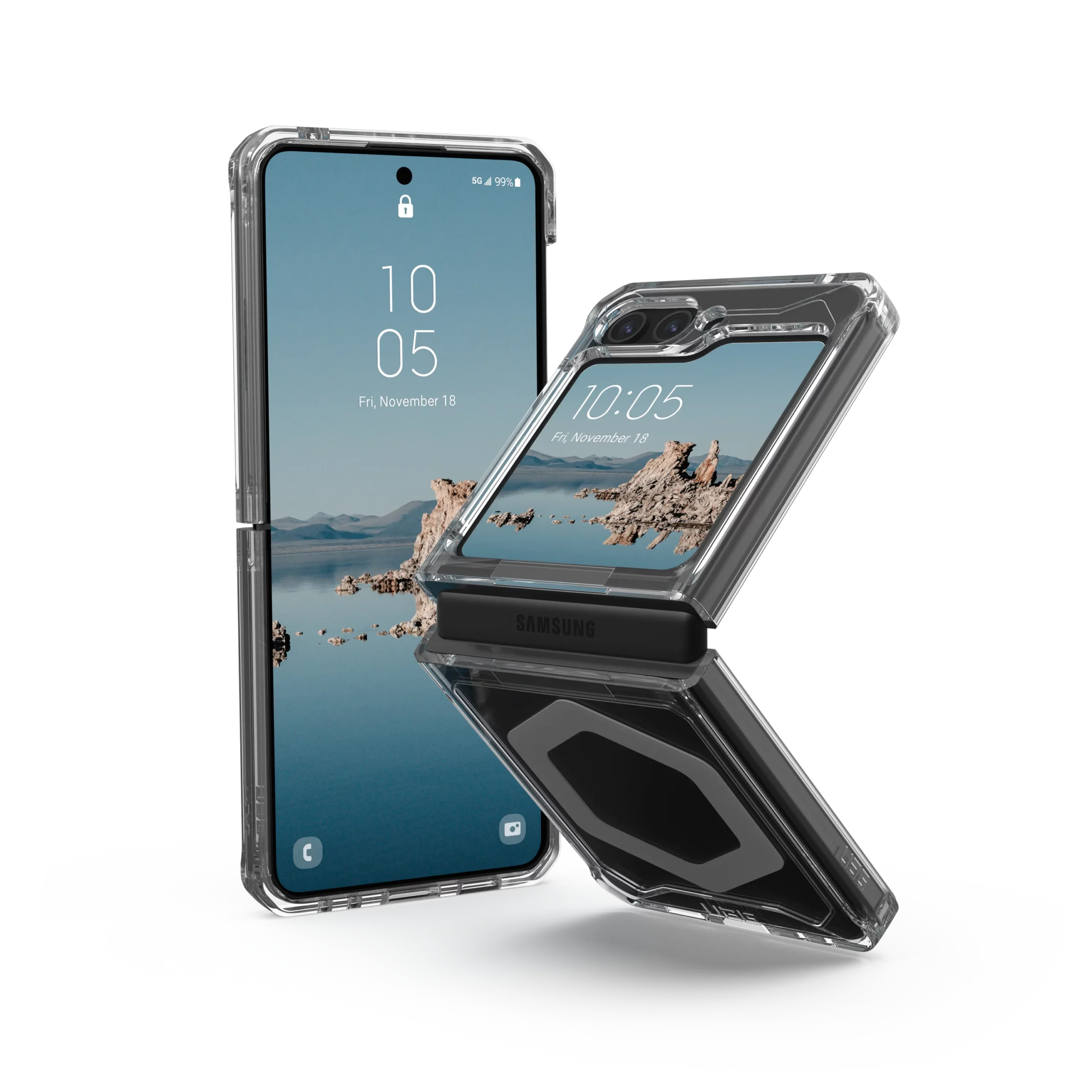 UAG รุ่น Plyo Pro - เคส Galaxy Z Flip 5 - สี Ice/Silver