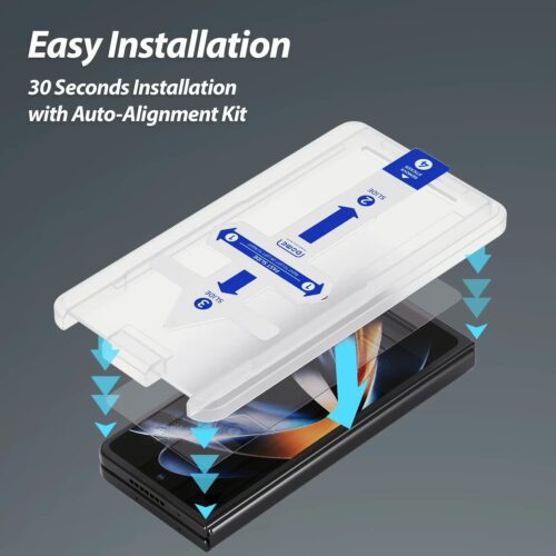 Whitestone รุ่น EA (Clear) 2P - ฟิล์มกระจก Galaxy Z Fold 5 (ฟิล์ม2แผ่น) - Image 2