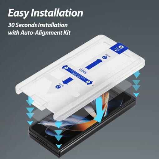 Whitestone รุ่น EA (Clear) 2P - ฟิล์มกระจก Galaxy Z Fold 5 (ฟิล์ม2แผ่น) - Image 2