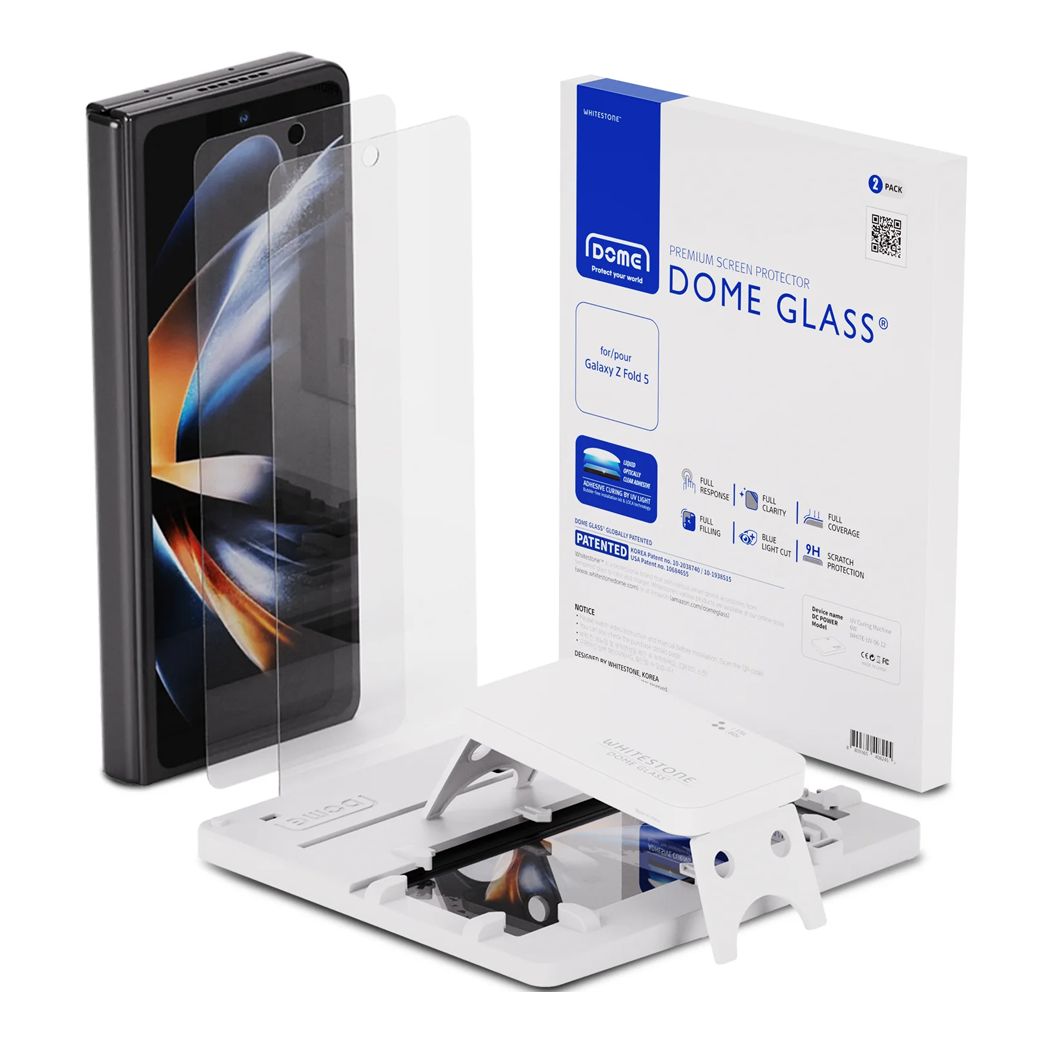 Whitestone รุ่น DOME 2P - ฟิล์มกระจก Galaxy Z Fold 5 (ฟิล์ม2แผ่น)