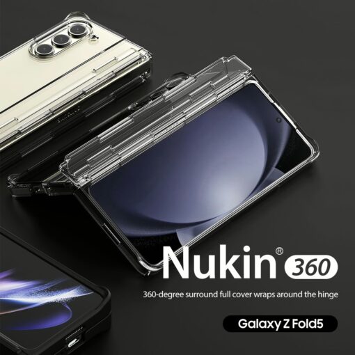 Araree รุ่น Nukin 360 - เคส Galaxy Z Fold 5 - สี Clear - Image 2