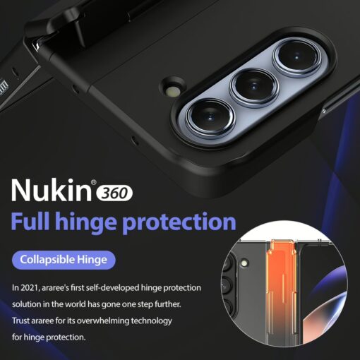 Araree รุ่น Nukin 360 - เคส Galaxy Z Fold 5 - สี Clear - Image 4