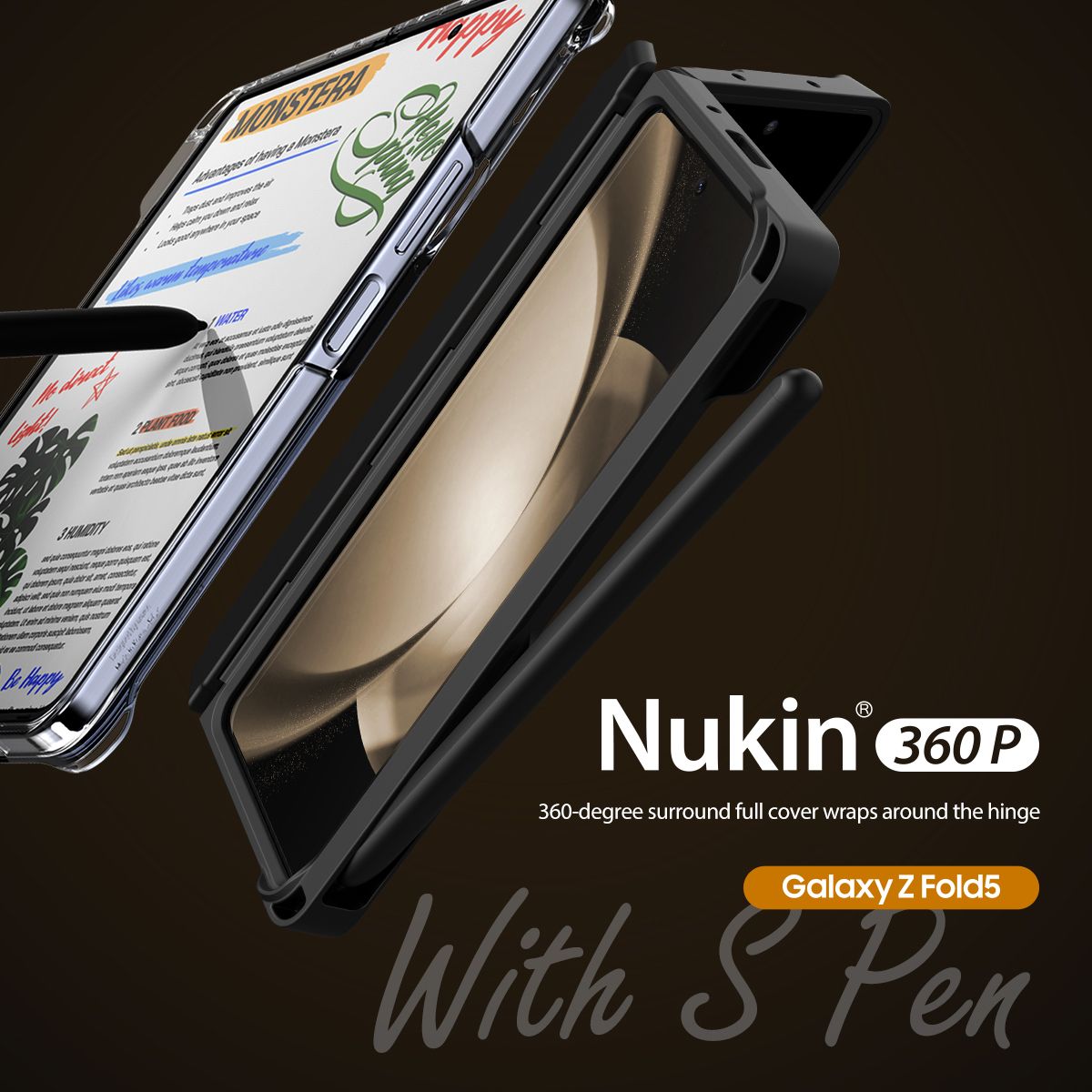 Araree รุ่น Nukin 360P - เคส Galaxy Z Fold 5 - สี Clear