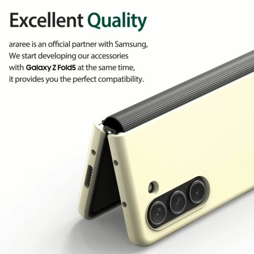 Araree รุ่น Aero Flex - เคส Galaxy Z Fold 5 - สี Cream - Image 11