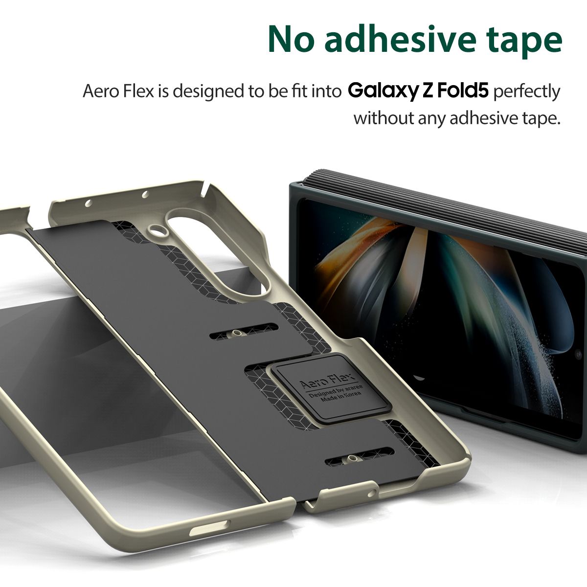 Araree รุ่น Aero Flex - เคส Galaxy Z Fold 5 - สี Green
