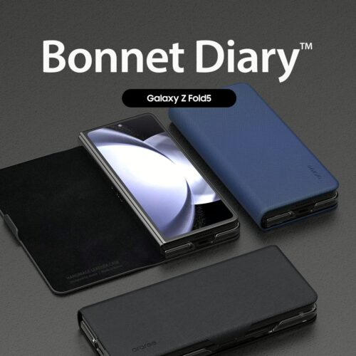 Araree รุ่น Bonnet Diary - เคส Galaxy Z Fold 5 - สี Black - Image 2