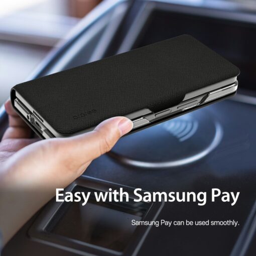 Araree รุ่น Bonnet Diary - เคส Galaxy Z Fold 5 - สี Black - Image 4