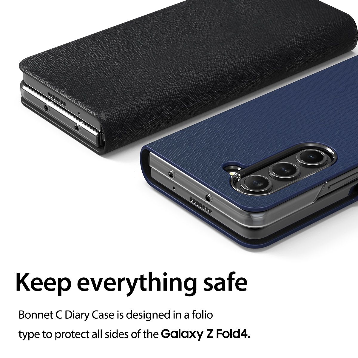 Araree รุ่น Bonnet Diary - เคส Galaxy Z Fold 5 - สี Black