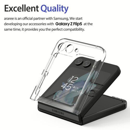 Araree รุ่น Nukin - เคส Galaxy Z Flip 5 - สี Clear Matt - Image 3