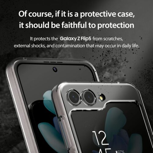 Araree รุ่น Nukin - เคส Galaxy Z Flip 5 - สี Clear Matt - Image 9