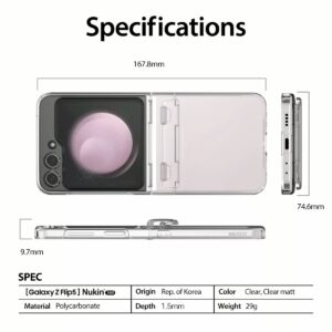Araree รุ่น Nukin 360 - เคส Galaxy Z Flip 5 - สี Clear Matt