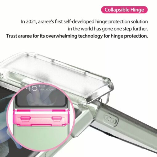 Araree รุ่น Nukin 360 - เคส Galaxy Z Flip 5 - สี Clear Matt - Image 7