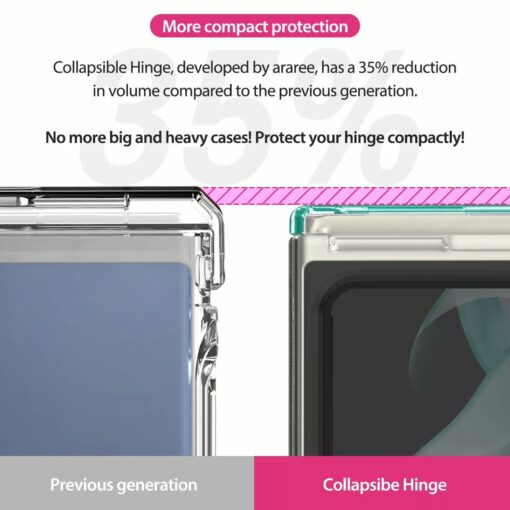 Araree รุ่น Nukin 360 - เคส Galaxy Z Flip 5 - สี Clear Matt - Image 8